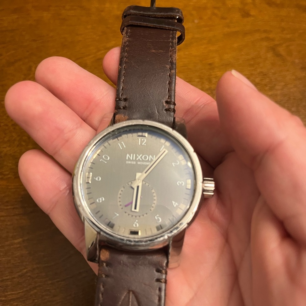 Nixon The Patriot watch with Horween Leather strap